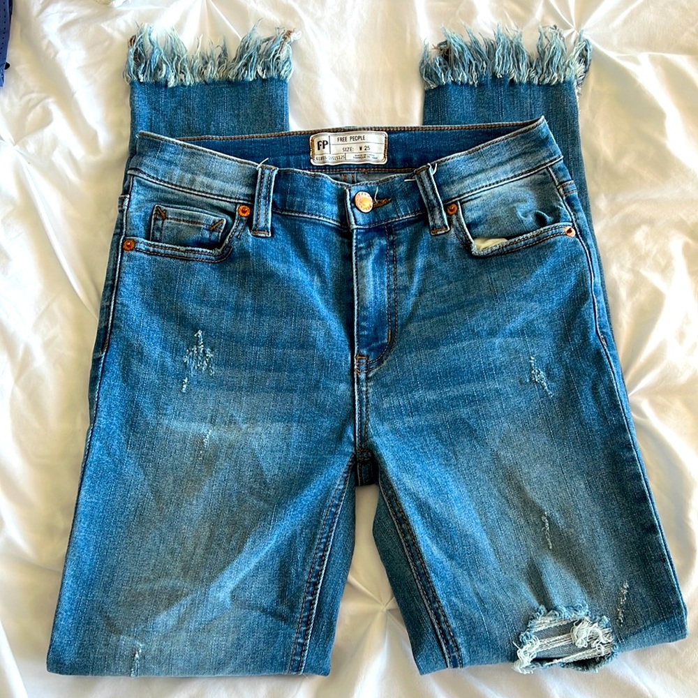 Free People ripped jeans